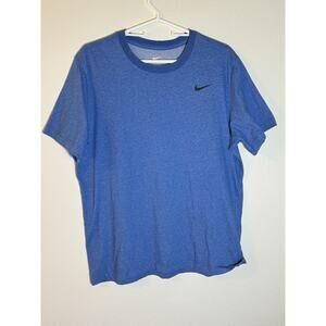 The Nike Tee Dri-Fit Men's Large Blue Short Sleeve Shirt